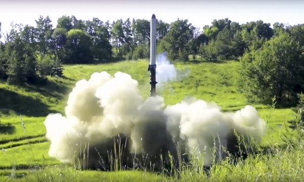 이스칸데르-K 미사일 발사하는 러시아군. 사진=연합뉴스 제공