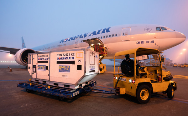 대한항공과 아시아나항공이 여객수요 급감에 따라 화물운송 역량을 강화한 결과 올 상반기 흑자를 달성했다. 사진=대한항공 제공
