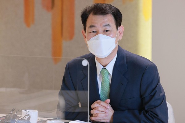 정은보 금융감독원장이 9일 오전 서울 중구 은행연합회에서 열린 '상호금융 CEO 간담회'에서 모두발언을 하고 있다. 사진=이태구 기자