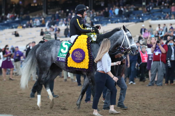 1억원에 사온 닉스고가 브리더스컵 클래식에서 우승하며 세계랭킹 1위에 등극했다. 사진=한국마시회 제공