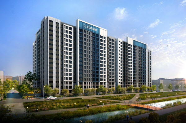  쌍용건설이 공급하는 '송파 더 플래티넘' 아파트의 조감도. 사진=쌍용건설 제공