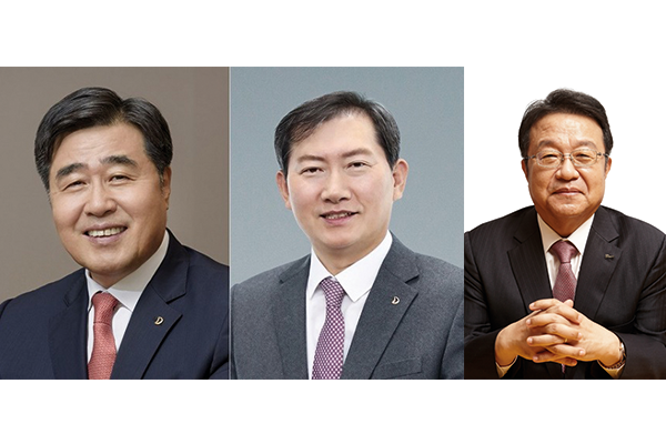 (왼쪽부터) 김형 대우건설 사업대표와 정향기 관리 대표, 한성희 포스코건설 사장이 중대재해처벌법 시행에 맞춰 안전을 최우선으로 사업을 이어나갈 전망이다.