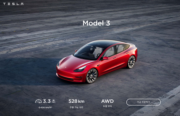공정위가 지난해부터 수입차 브랜드 대상 거짓광고 방지를 위해 대대적인 단속에 나섰지만, 허위·과장 광고가 속출하는 상황이다. 사진=테슬라 홈페이지