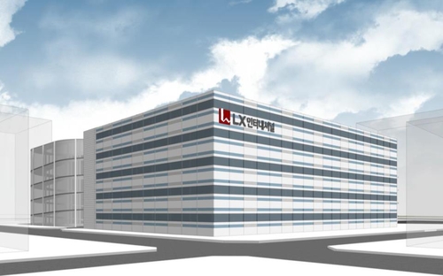 LX인터내셔널이 부산 강서구 국제산업물류도시 내 짓는 친환경 물류센터 조감도. 사진=LX인터내셔널 제공