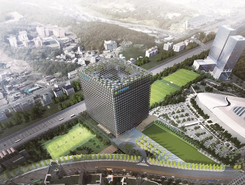 현대중공업그룹이 경기 성남시 판교에 건립 중인 글로벌 연구개발센터(GRC)의 조감도. 사진=현대중공업그룹 제공 