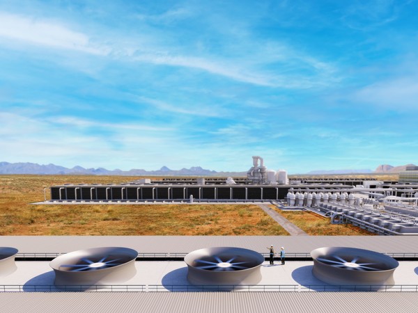 옥시덴탈사의 탄소직접포집(DAC) 설비 조감도. 사진=SK트레이딩인터내셔널 제공