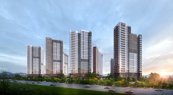 ‘김해내덕지구 중흥S-클래스 더 퍼스트’ 투시도. 사진=중흥건설 제공