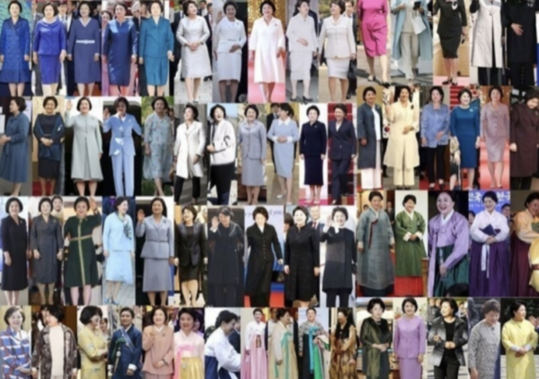 한 누리꾼이 SNS에 올린 김정숙 여사 사진 모음. 