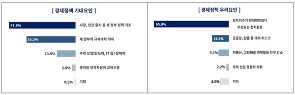 새 정부 경제정책 기대·우려 요인. 사진=대한상공회의소
