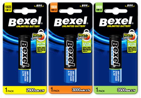 SM벡셀이 최대 3500mAh 용량 리튬이온전지 3종을 새롭게 출시했다. 사진=SM그룹 제공