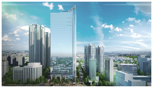 휠라홀딩스의 올 1분기 연결기준 매출액이 1조736억원으로 지난해 동기 대비 8.6% 증가했다. 사진은 휠라홀딩스 사옥이 위치한 이스트센트럴타워 전경. 사진=휠라홀딩스 제공