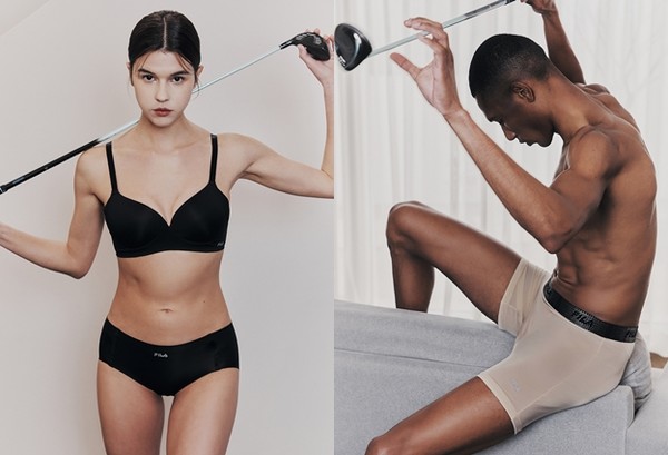 휠라 언더웨어는 골프 전용 속옷 ‘골프핏 컬렉션’을 출시했다. 사진=휠라 제공