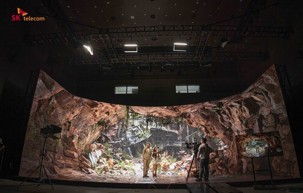 SKT는 판교에 VFX(Visual Effects) 기반 미디어 콘텐츠 제작소 ‘팀(TEAM) 스튜디오’를 설립했다고 21일 밝혔다. 사진=SK텔레콤 제공