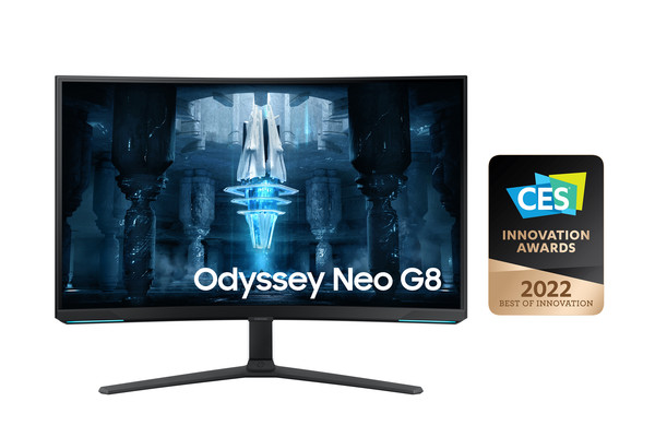 삼성전자가 세계 최초로 4K 해상도와 240Hz 고주사율을 동시 지원하는 커브드 게이밍 모니터 ‘오디세이 네오G8’을 27일 국내시장에 출시했다. 사진=삼성전자 제공