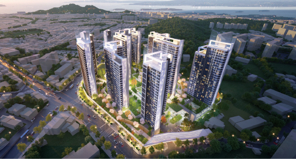 중흥 목포 용해2단지 재건축정비사업 조감도. 사진=중흥건설그룹 제공