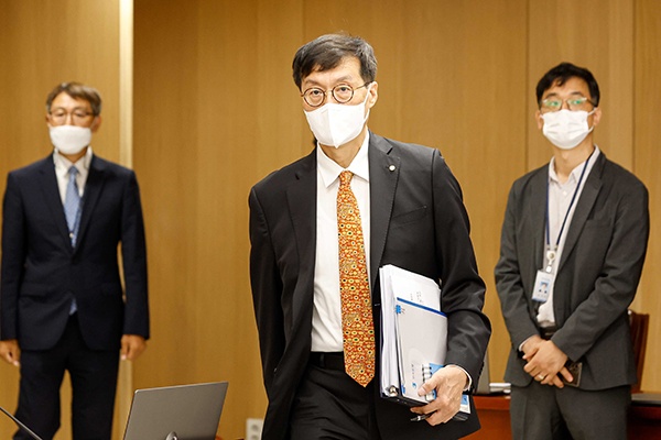 한국은행은 13일 오전 서울 중구 한은 본관에서 금융통화위원회(이하 금통위)를 열고 7월 기준금리를 2.25%로 인상했다.사진=이태구 기자