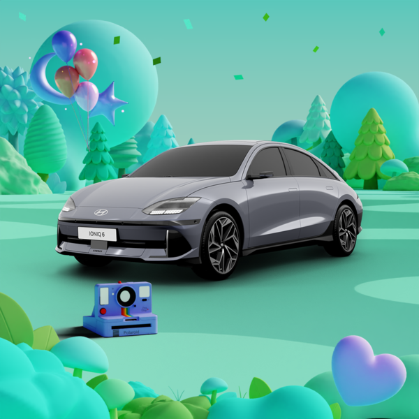 현대차는 NFT 보유자를 위한 유틸리티 패키지 ‘아이오닉 시티즌십’의 구체적인 로드맵을 공개했다고 18일 밝혔다. 사진은 아이오닉6 NFT 이미지. 사진=현대자동차 제공