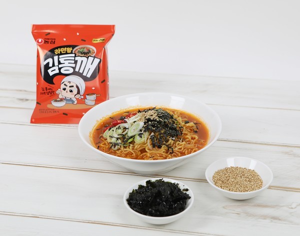 농심이 새로 출시하는 라면 '라면왕김통깨'를 조리한 모습. 사진=농심 제공