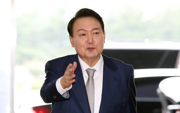 윤석열 대통령이 다가오는 태풍 힌남에 대한 완벽한 대응을 요구했다. 사진=대통령실통신사진기자단 제공