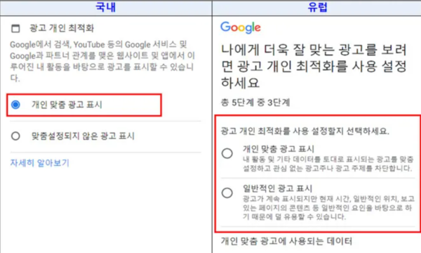 개인정보위가 구글과 메타 등이 개인정보 수집 동의 절자 미흡을 이유로 1000억원가량의 과징금을 부과했다. 사진=개인정보보호위원회 제공