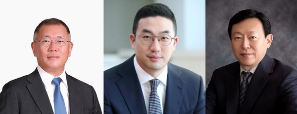 (왼쪽부터) 정의선 현대자동차그룹 회장, 구광모 LG그룹 회장, 신동빈 롯데그룹 회장 등은 부산 엑스포 유치를 위한 해외 홍보활동에 본격적으로 참여하고 있다.  사진=각 사 제공
