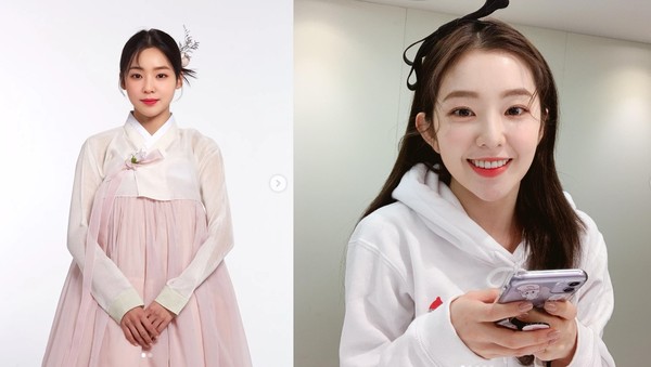 한국관광공사가 약 8억원을 들여 제작한 가상인간 ‘여리지’가 레드벨벳 아이린과 닮아 국정감사에서 초상권 침해 지적이 나왔다. 완쪽 여리지, 오른쪽 아이린. 사진=여리지, 아이린 인스타그램 캡처