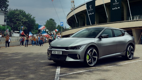 기아의 월드컵 마케팅 캠페인의 히어로 카로 선정된 ‘EV6 GT’. 사진=기아 제공