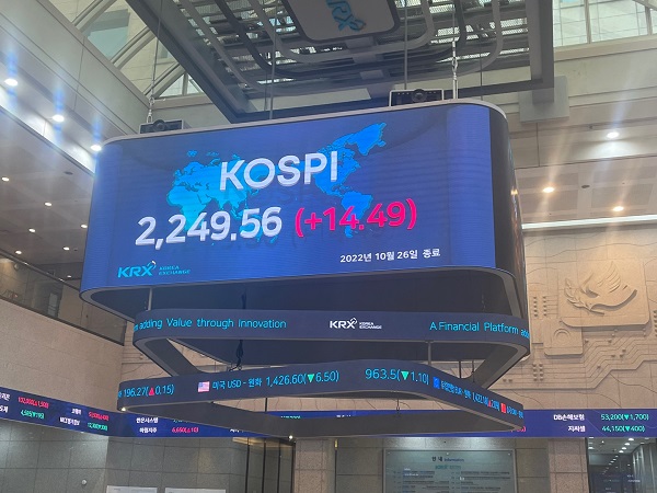 26일 코스피가 외국인 매수 유입에 힘입어 2250선에 근접 마감했다. 이날 외국인은 6100억원대 순매수했다. 사진=김민수 기자