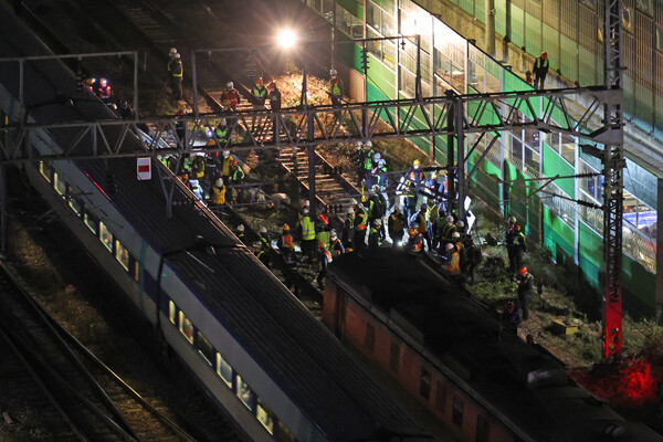 전날 무궁화호 열차 탈선으로 승객이 다치는 사고가 발생했다. 사진=연합뉴스 제공