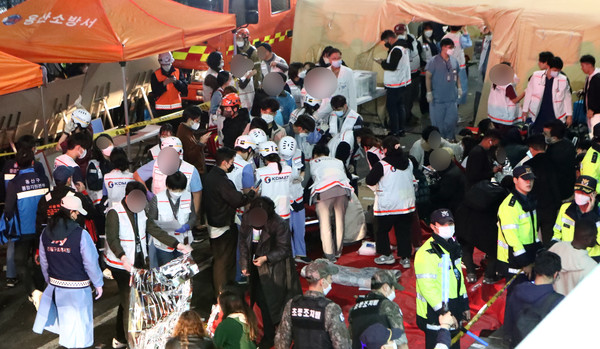 이태원 압사사고 현장에 투입됐던 소방관이 즉시 근무에 투입돼 폭행을 당했다. 사진=이태구 기자