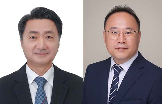 최호진 동아제약 부회장(왼쪽), 백상환 동아제약 대표이사 사장. 사진=동아쏘시오그룹 제공