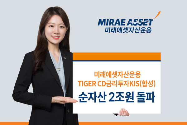 미래에셋자산운용은 ‘TIGER CD금리투자KIS(합성) 상장지수펀드(ETF)’의 순자산이 2조원을 돌파했다고 21일 밝혔다. 사진=미래에셋자산운용 제공
