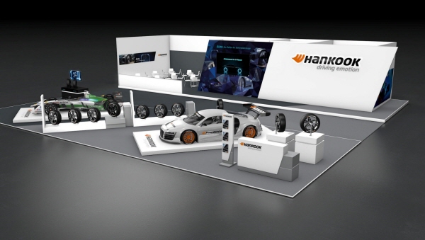 2022 에센 모터쇼 한국타이어 전시 부스 조감도. 사진=한국타이어앤테크놀로지 제공