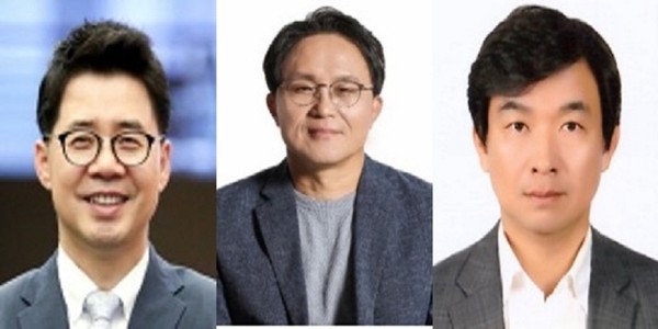 ··SK이노베이션은 각 사업자회사별 미래성장 사업 강화와 실행력 증대에 초점을 둔 정기인사와 조직개편을 단행했다. (왼쪽부터) SK엔무브·SKIET·SK온 신임 사장에 선임된 박상규 SK네트웍스 총괄사장, 김철중 SK이노베이션 포트폴리오부문장, 최영찬 경영지원총괄. 사진=SK이노베이션 제공 