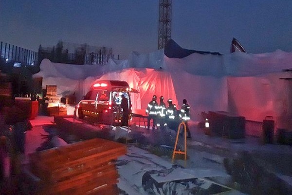 경기 파주 아파트 공사현장에서 노동자가 일산화탄소에 중독되는 사고가 발생했다. 사진=경기도북부소방재난본부 제공
