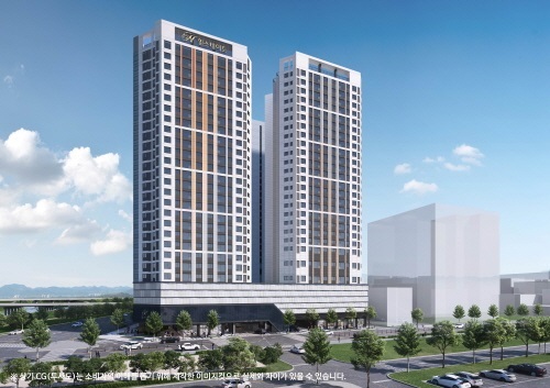 '힐스테이트 유성' 투시도.