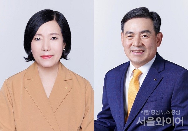 박정림·김성현 KB증권 대표이사가 올해의 경영전략 방향으로 ‘안정적 수익력 강화 및 금융투자플랫폼 중심 Biz 역량 확대’를 내세웠다. 사진 왼쪽부터 박정림 대표이사, 김성현 대표이사 사진=KB증권 제공
