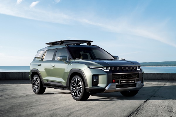 쌍용자동차는 토레스가 지난해 7월 출시 이후 누적 판매 2만2484대로 2만대 판매를 넘어서며 내수 판매 증가세를 이끌었다고 밝혔다. 사진=쌍용자동차 제공