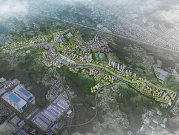 2029년 충청남도 아산시에 들어설 스마트 신도시 조감도. 사진=국토교통부 제공 