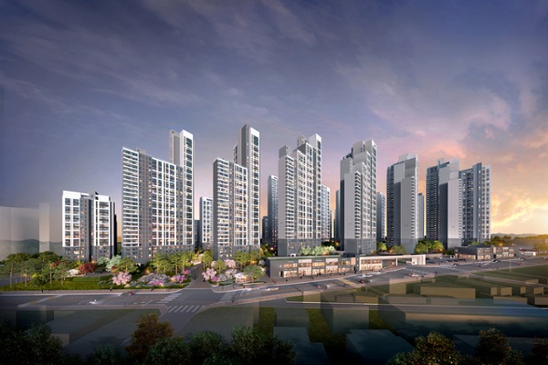 안양 호계동에 위치한 '평촌 센텀퍼스트'가 1순위 청약에서 저조한 성적표를 받았다. 사진=DL이앤씨 제공