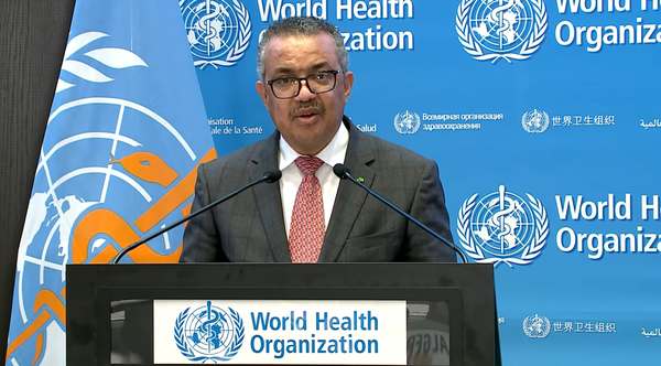 지난해 12월 아드하놈 거브러여수스 테워드로스 WHO 사무총장은 “2023년 코로나19에 대한 공중보건 비상사태가 해제되기를 희망한다”고 말했다. 사진=WHO 유튜브 캡처