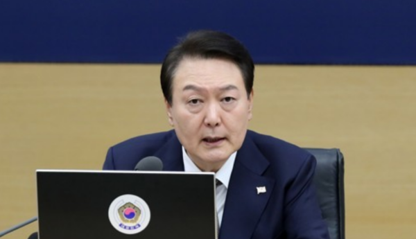 윤석열 대통령이 7일 오전 정부세종청사에서 열린 국무회의에서 발언하고 있다. 사진=연합뉴스