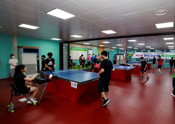 제16회 완도군수배 탁구 대회 (사진제공 = 완도군)