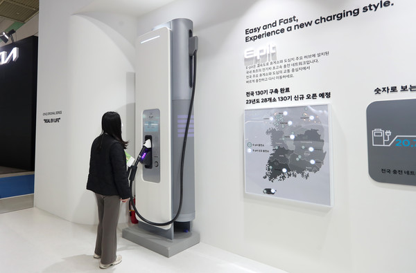 인터배터리와 같은 날 동시에 열린 EV트렌드 코리아에서 현대자동차는 2021년 론칭한 초고속 충전 플랫폼 '이피트'(E-pit)을 소개했다. 사진=이태구 기자 