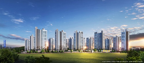 동탄신도시 금강펜테리움 6차 센트럴파크 투시도.