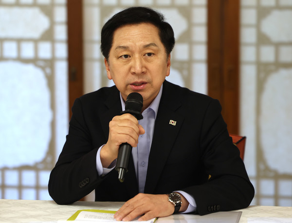 김기현 국민의힘 대표가 19일 오후 서울 삼청동 총리공관에서 열린 고위 당정 협의회에서 발언하고 있다. 사진=연합뉴스 제공