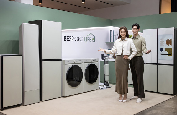 삼성전자는 에너지 절감 기술과 스마트한 인공지능(AI)으로 친환경 라이프스타일을 제안하는 2023년형 비스포크(BESPOKE) 가전 신제품 라인업도 공개했다. 사진=삼성전자 제공