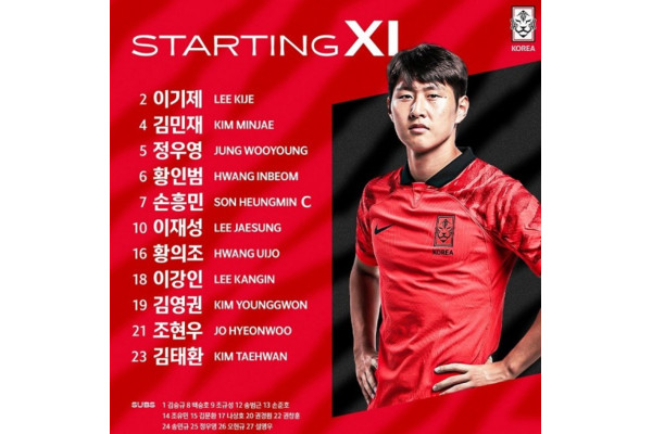 우루과이와의 친선전 경기 선발명단이 공개됐다. 사진=대한축구협회 제공