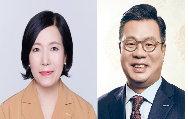 박정림 KB증권 사장(좌측), 정일문 한국투자증권 사장. (사진=한국거래소)