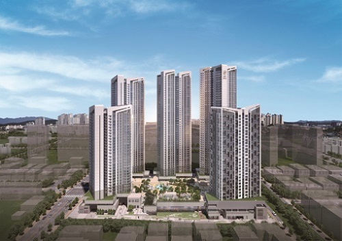 ‘해링턴 플레이스 테크노폴리스’ 투시도. 사진=효성중공업 제공